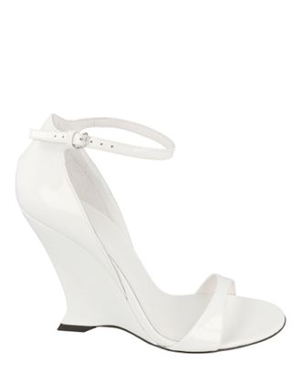Ferragamo Vidette Patent Leather Wedge Sandals