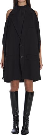 Balenciaga Black Halter Neck Dress