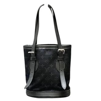 Louis Vuitton Pre-owned Bucket Bags, female, Black, Size: ONE SIZE Pre-owned Satin Tote Bag