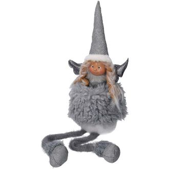 Vacchetti Vacchetti - Ngel Sentado En Tela Gris Cm23x15h76