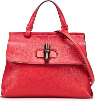 Gucci Pre-owned Handbags, female, Red, Size: ONE SIZE Pre-owned Top Handle Bag