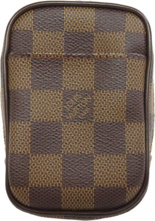 Louis Vuitton Brown Damier Canvas Ebene Damier Canvas Pouch (Pre-Owned)