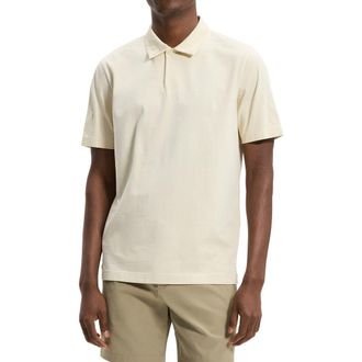 Theory One Button Polo in Tinted Seashell at Nordstrom, Size Xx-Large
