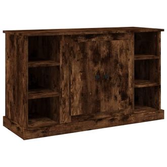 Berkfield Home Sideboard Smoked Oak 100x35.5x60 cm Engineered Wood in Brown