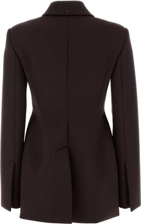 Sportmax Womens Aubergine Polyester Blend Bacio1234 Blazer Caffe Giacche E Gilet Caffe Jacket