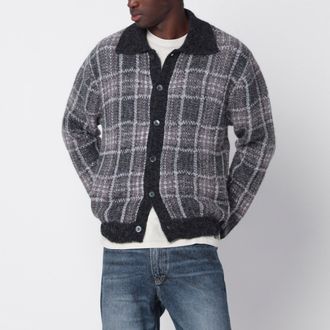 Our Legacy Maglione a polo Evening a quadri in misto alpaca