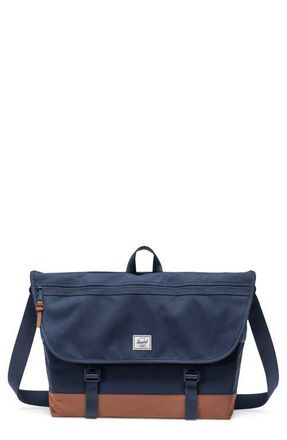 Herschel Cove Messenger Bag in Navy/saddle Brown at Nordstrom