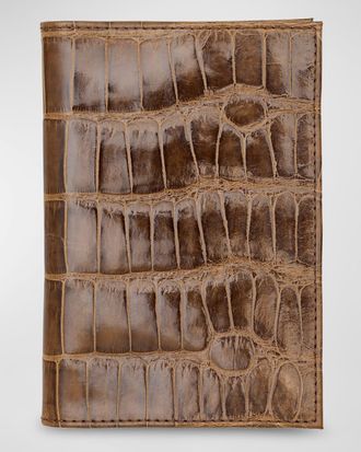 Abas Alligator Leather Passport Booklet