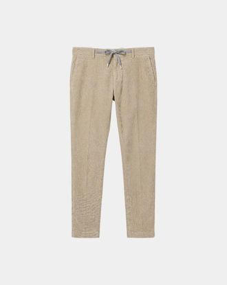 Mason's New York String - Heren - Slim Fit Broeken - Beige - XL - Katoen - Broeken