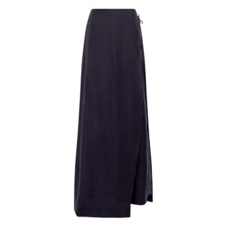 Blugirl Maxi Skirts, female, Blue, Size: 2XS Lyocell Culottes