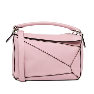 Loewe Pink Small Puzzle Bag