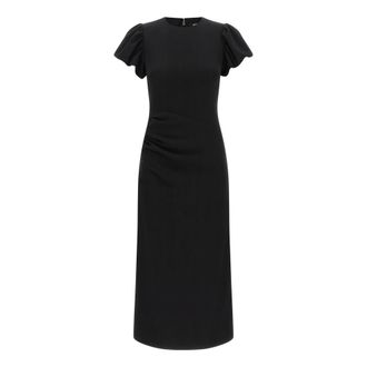 Rotate Midi Jurk - Dames - Casual kleedjes - Zwart - M - Kleedjes