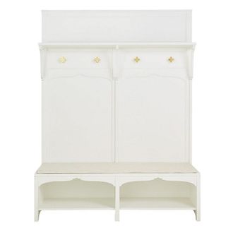 Ballard Designs Mona Entry Bench with Hutch - Ballard Designs