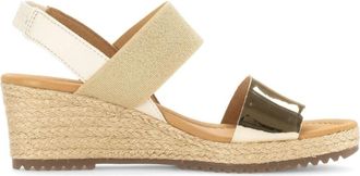 Gabor Multicolor Platte Open Sandalen - Dames - Sleehakken - Veelkleurig - 39 EU - Schoenen
