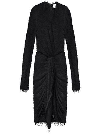 Isabel Marant Ophelie midi dress - women - Polyamide/Viscose/Viscose - 42 - Black