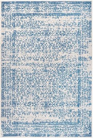 Jonathan Y Designs Ferro Filigree Area Rug in Cream/blue at Nordstrom, Size 2Ft 0In X 8Ft 0In