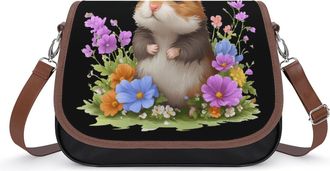 Generic Hamster Butterfly Rat Crossbody Bags for Women Shoulder Messenger Bag Purse Handbags