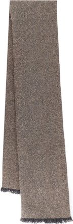 Brunello Cucinelli Cashmere Blend Scarf With Lurex Profiles-Donna