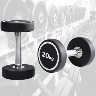 Trade Shop Trade Shop - Manubrio Singolo Professionale In Vinile Da 20 Kg Pesi Palestra Fitness Sport