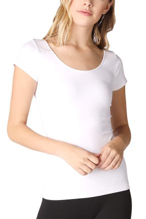 NikiBiki Nikibiki Cap Sleeve Scoop Neck Top 5135 (IVORY, ONE SIZE)