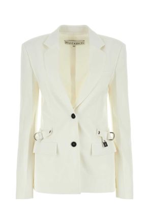 J.W.Anderson Jw Anderson White Stretch Polyester Blend Blazer