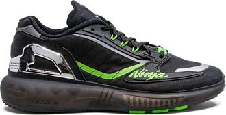 adidas ZX 5K Boost Kawasaki Ninja sneakers - unisex - Leather/Rubber/Fabric - 11.5 - BLACK/GREEN/METALLIC SILVER