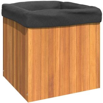 vidaXL Jardinera De Madera Maciza De Acacia 45x45x45 Cm Vidaxl