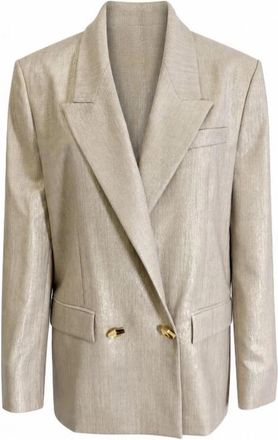 Pinko Cayman Jacket - Dames - Blazers - Beige - XS - Wol - Jassen