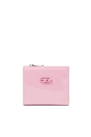 Diesel Bi-fold wallet in glossy PU - Small Wallets - Woman - Pink