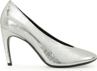 Sergio Rossi 90mm Arc pumps - women - Kid Leather/Lambskin/Calf Leather - 40 - Silver