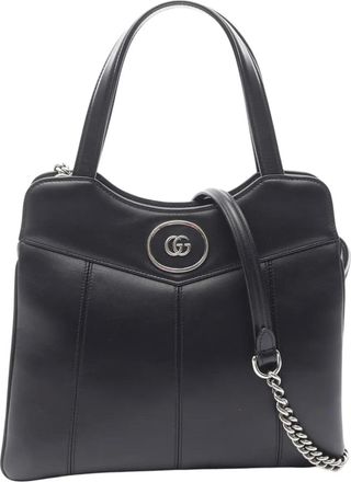 Gucci 2000-2015 Small Leather Petite GG Tote satchel - Black