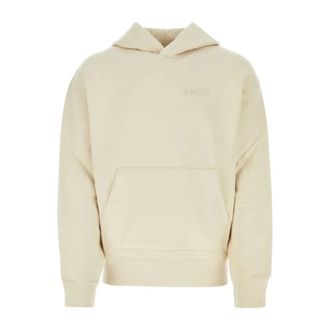 Amiri Hoodies, male, Beige, M, Sand Cotton Sweatshirt