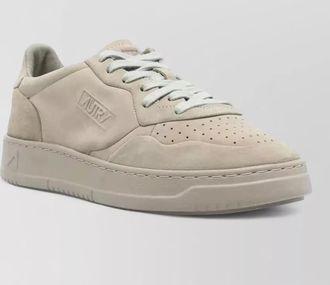 Autry low medal sneaker calfskin suede man