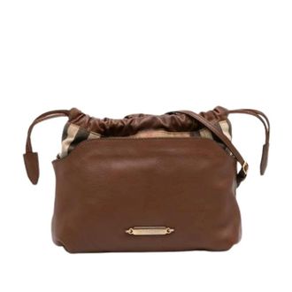 Burberry Pre-owned Bucket Bags, female, Brown, Size: ONE SIZE Pre-owned Crossbody Bucket Bag