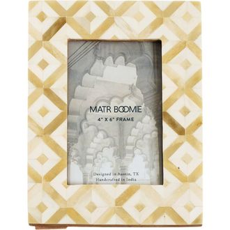 Matr Boomie Dari Sandstone Picture Frame - Hand Carved Bone in White/beige - Diamond at Nordstrom, Size 4Ft 0In X 6Ft 0In