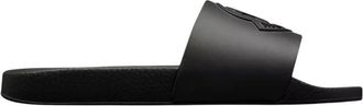 Moncler Black Slip-on Slides