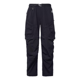 Nike x ACG Solid Color Multiple Pockets Detachable Pants Athleisure Casual Sports Pants Black DN3944-010