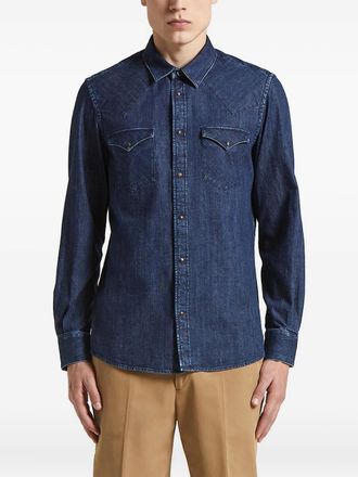 PESERICO long-sleeve denim shirt - men - Fabric - 52 - Blue