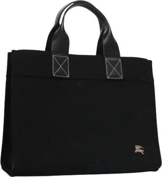 Burberry Pre-owned Vintage Canvas Handtas - Dames - Vintage Handtas - Zwart - ONE Size - Vintage