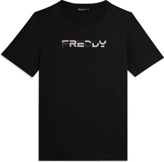 Freddy T-shirt Manica Corta con Logo FREDDY Olografico