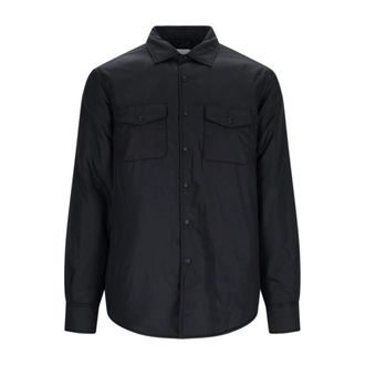 Aspesi Overhemden, Heren, Zwart, S, Casual Shirt