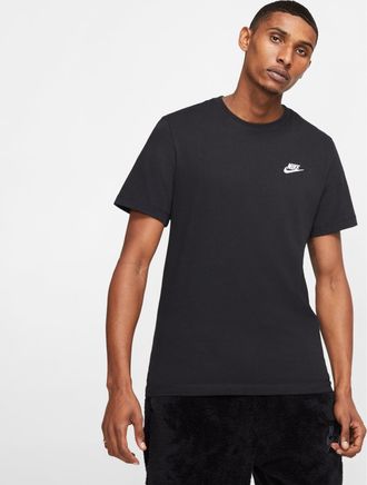 Nike Embroidered Small Round Neck Short Sleeve Black AR4999-013