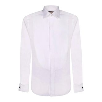 Dell'Oglio Formal Shirts, male, White, Size: 2XL Cotton Shirt