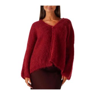 Amaya Amsterdam Roze Truien & Vesten- Bordeaux Kleur - Dames - Vesten - Rood - XL - Truien & Vesten