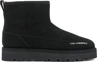 Karl Lagerfeld Thermo MNS Mid Pull On Boot - Heren - Winterlaarzen - Zwart - 42 EU - Leer - Schoenen