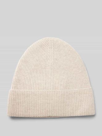 Christian Berg Strickm&uuml;tze aus reinem Kaschmir in Beige Melange, Gr&ouml;&szlig;e 1