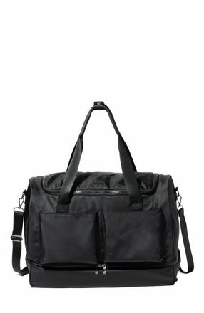 Baggallini Deluxe Fifth Avenue Weekender Bag in Black Twill at Nordstrom