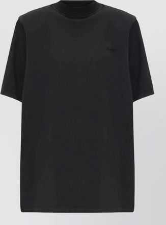 The Attico short sleeve oversized t shirt ribbed neckline