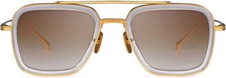 Dita Eyewear Flight.006 Double-Bridge Bold Square Sunglasses