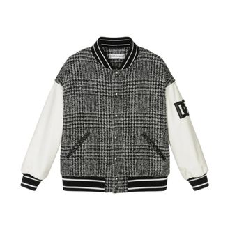 Dolce & Gabbana Bomberjack - Heren - Bomber jackets - Grijs - XL - Wol - Jassen
